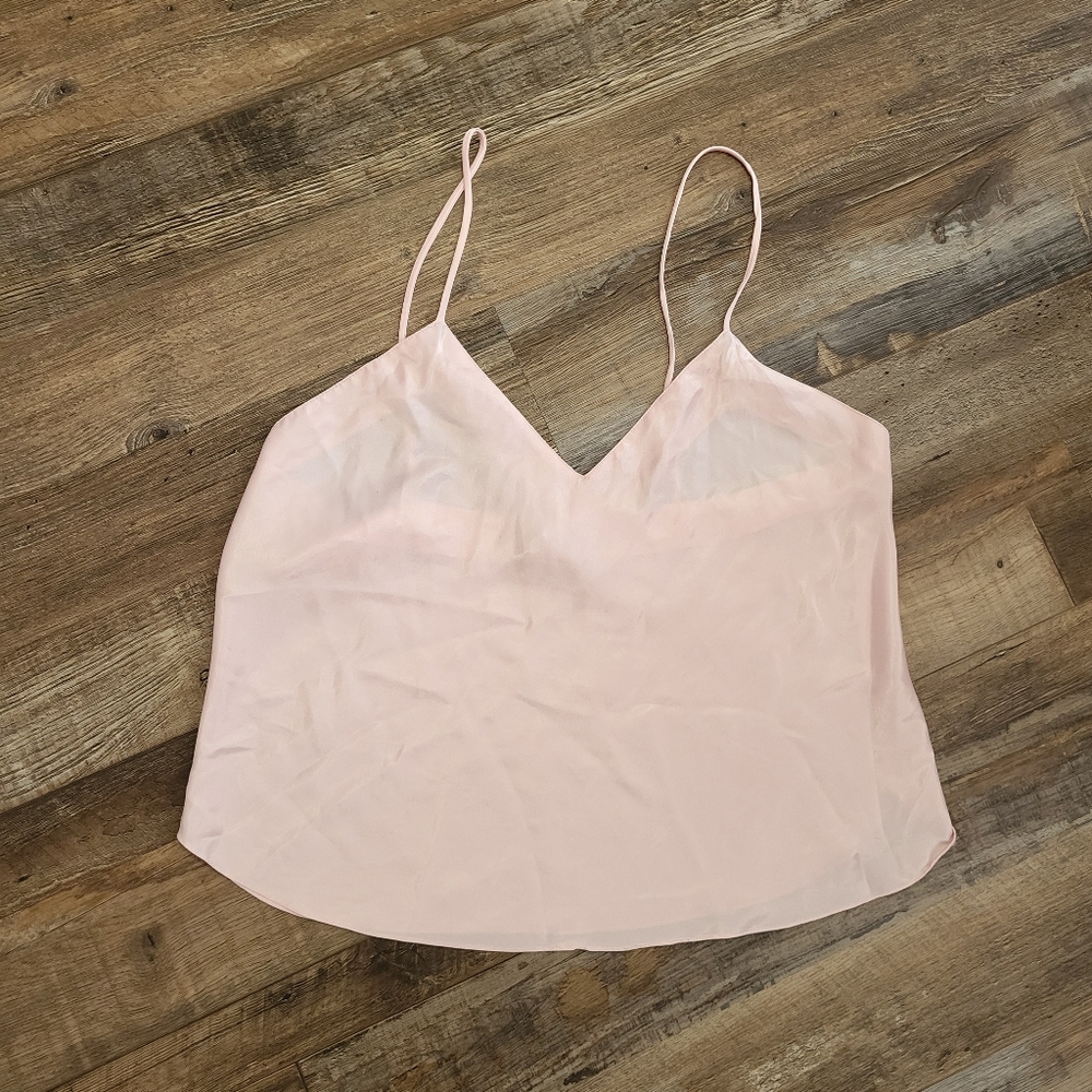 Vintage Satin Spaghetti Strap Pajama Top Cami